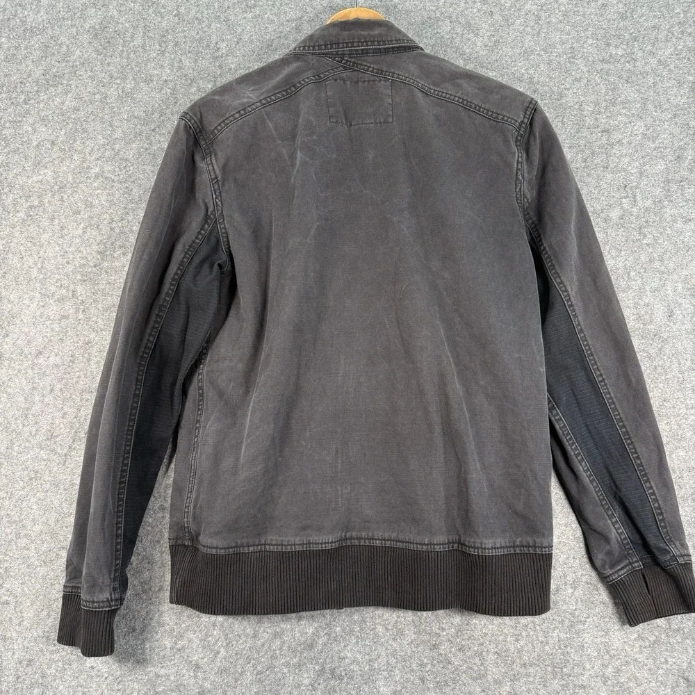Koto Zip Up Jacket Unisex S-P Military Utility Field Buttons Pockets Black Denim
